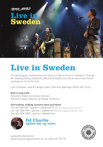 Petter Wavold og bandet Live in Sweden